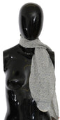 Ermanno Scervino katoenen beige blauwe sjaal met fantasieprint