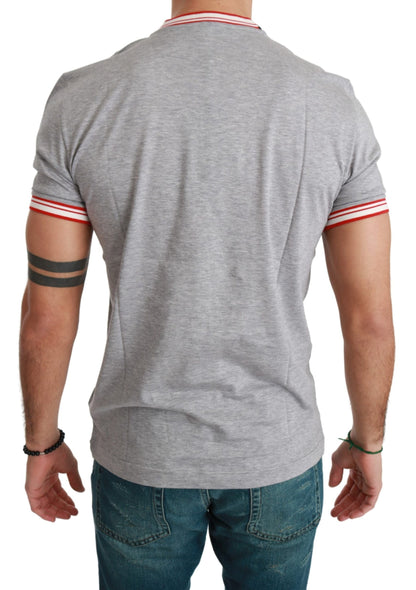 T-shirt Dolce &amp; Gabbana en coton gris, année du cochon 2019.