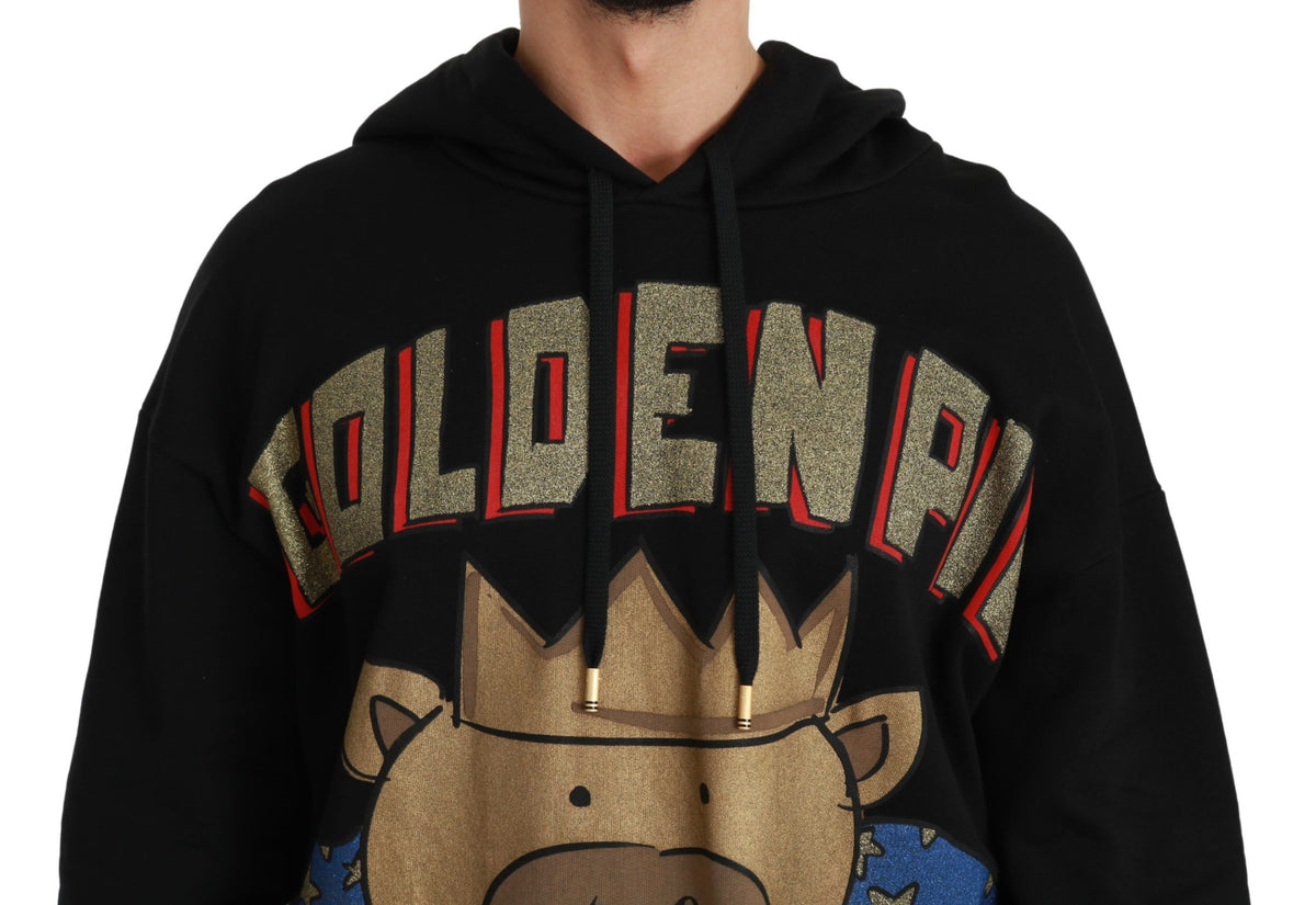 Pull noir Dolce &amp; Gabbana à capuche « Cochon de l'année »