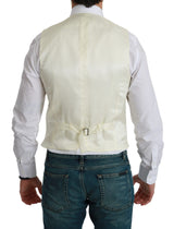 Gilet blanc Dolce &amp; Gabbana en laine formelle