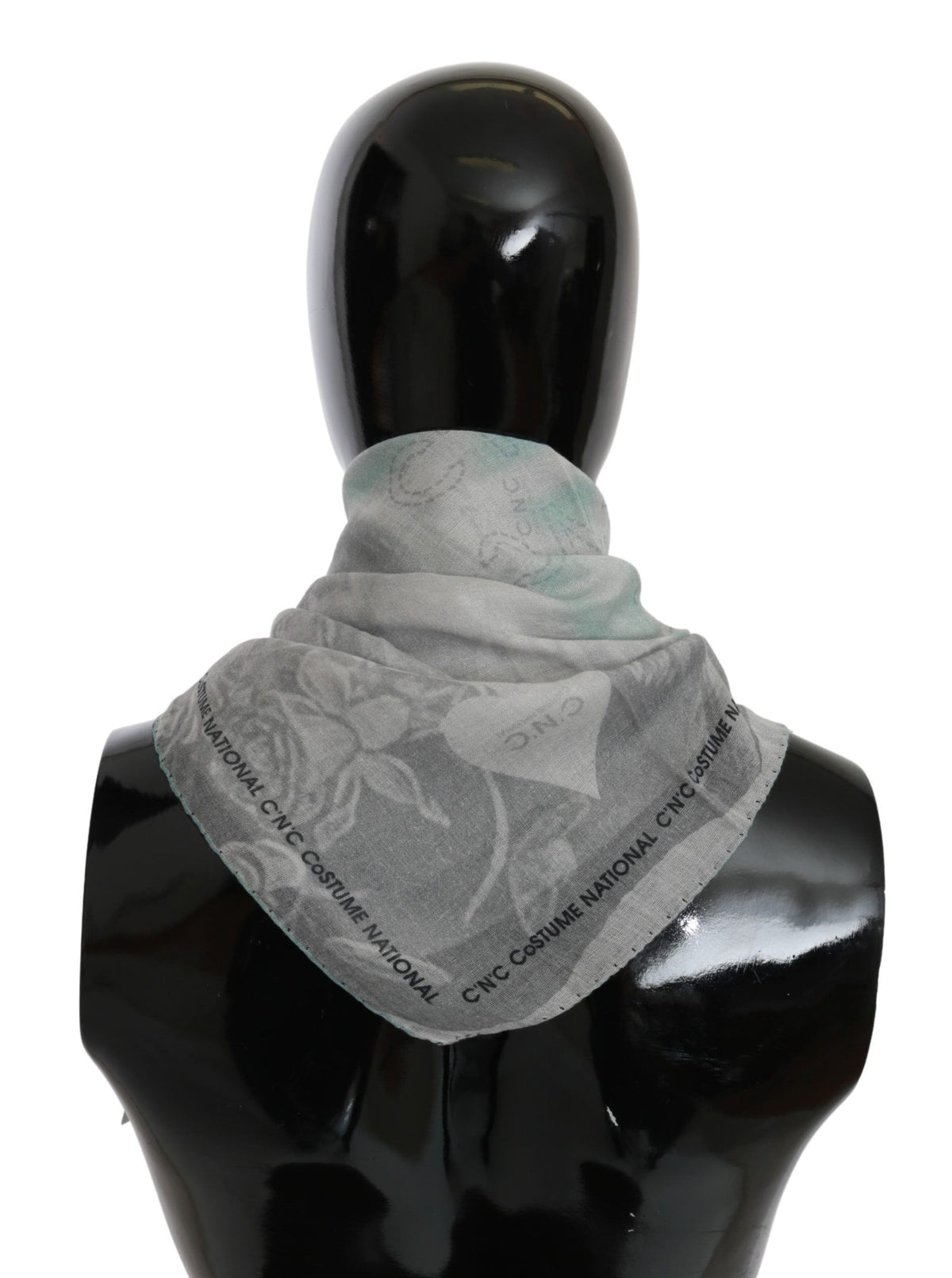 Foulard châle en soie gris Costume National