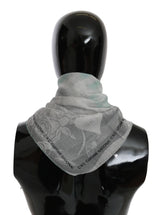 Foulard châle en soie gris Costume National