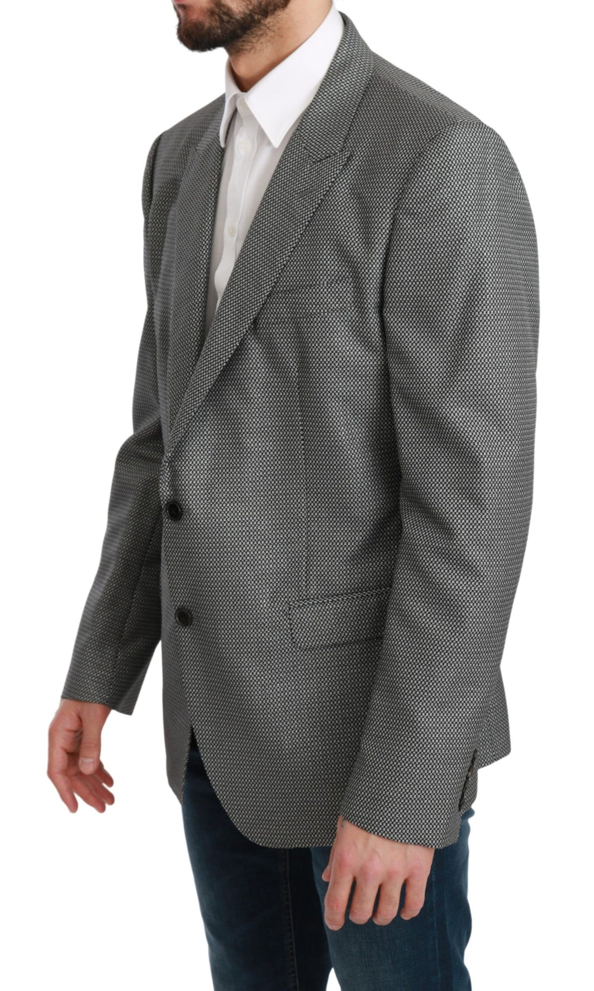 Blazer habillé gris Dolce &amp; Gabbana MARTINI, coupe slim