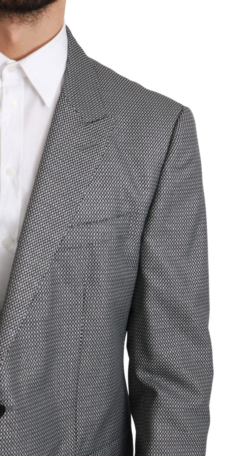 Dolce &amp; Gabbana Grijze Slim Fit Formele MARTINI Blazer