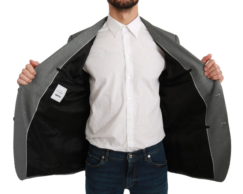 Dolce &amp; Gabbana Grijze Slim Fit Formele MARTINI Blazer