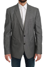 Blazer habillé gris Dolce &amp; Gabbana MARTINI, coupe slim