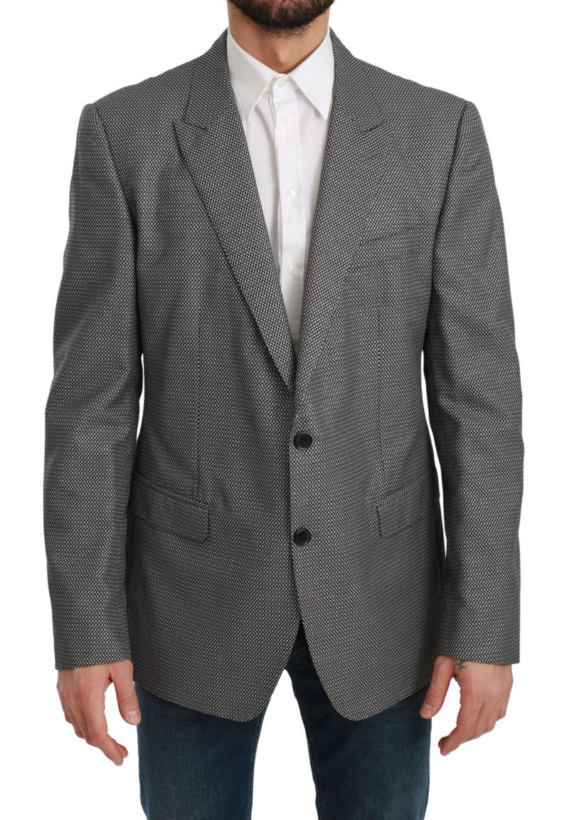 Dolce &amp; Gabbana Grijze Slim Fit Formele MARTINI Blazer