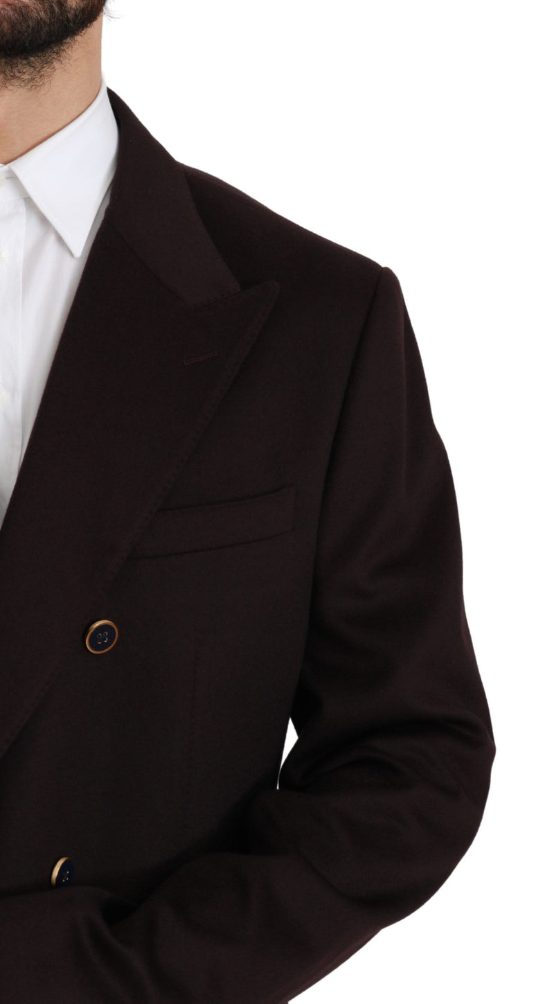 Manteau en cachemire bordeaux Dolce &amp; Gabbana TAORMINA
