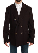 Manteau en cachemire bordeaux Dolce &amp; Gabbana TAORMINA