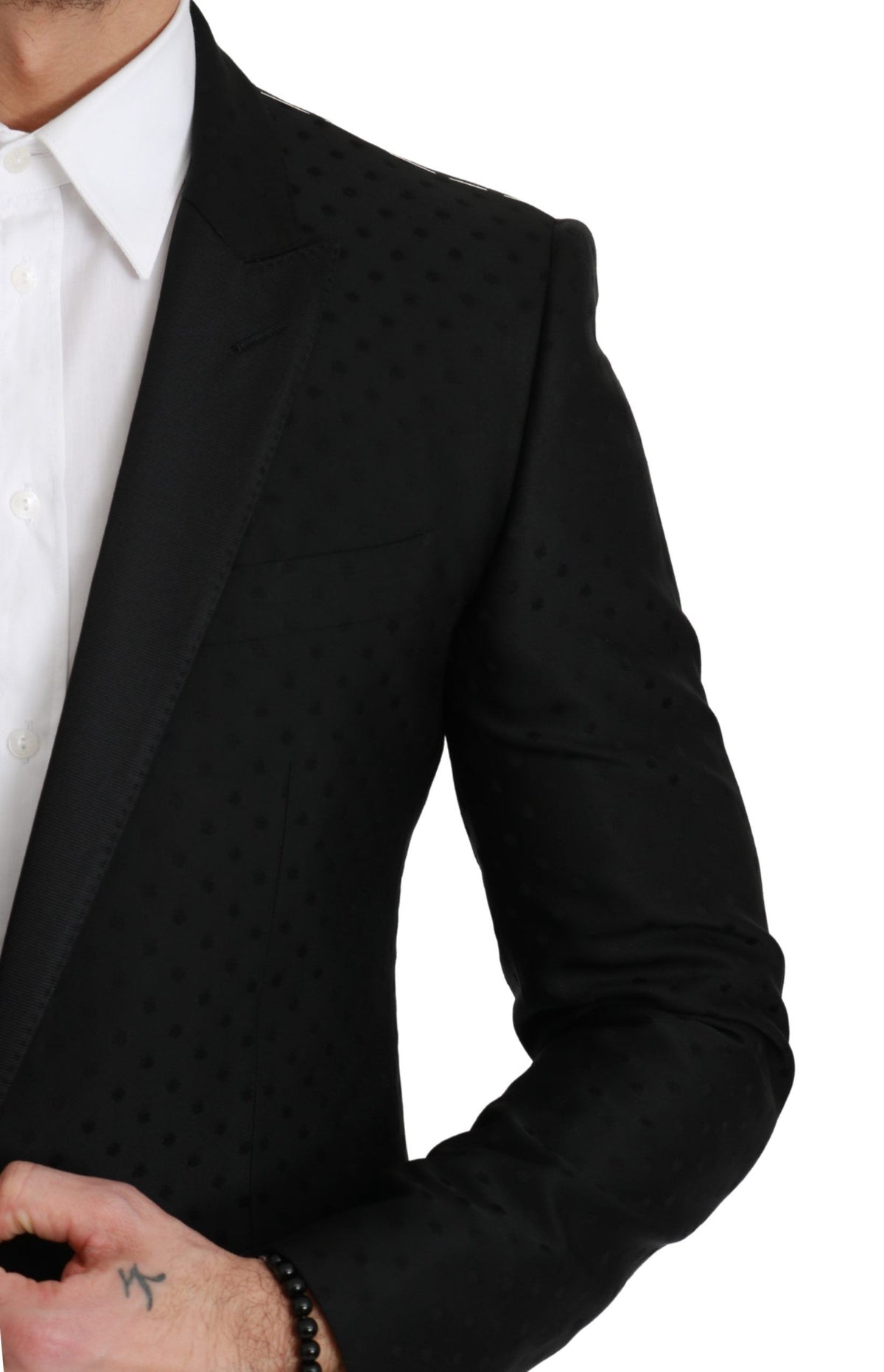 Veste manteau noire cintrée Dolce &amp; Gabbana MARTINI Blazer