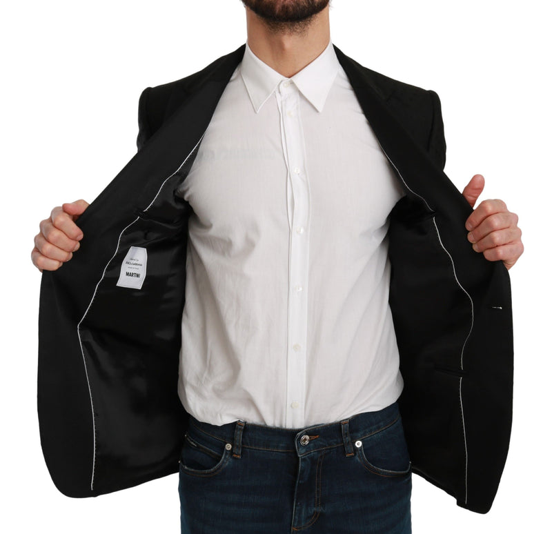 Veste manteau noire cintrée Dolce &amp; Gabbana MARTINI Blazer