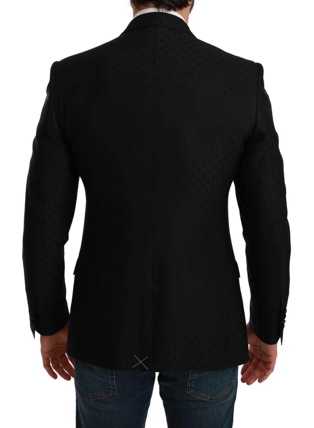 Veste manteau noire cintrée Dolce &amp; Gabbana MARTINI Blazer