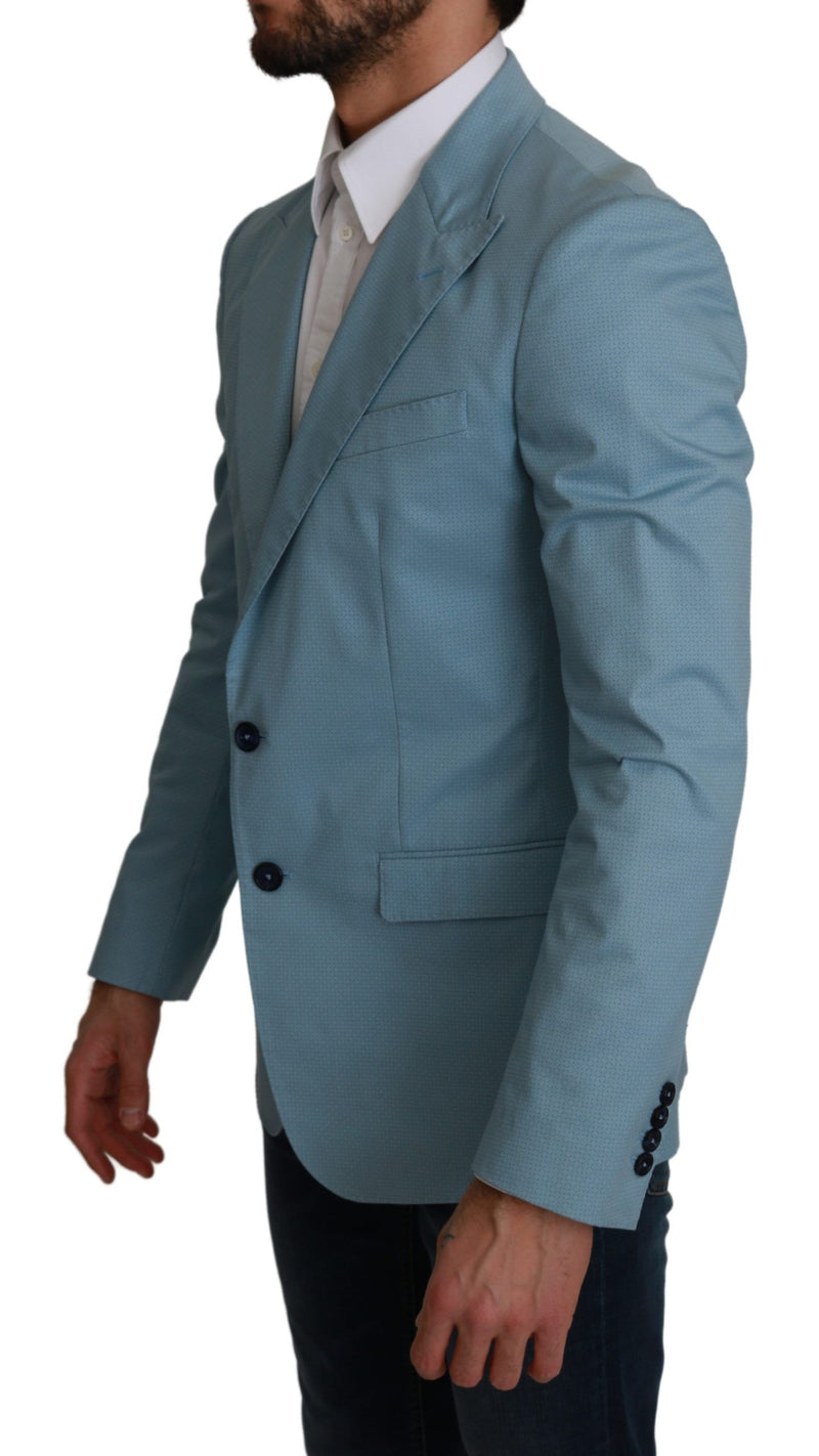 Veste manteau Dolce &amp; Gabbana bleu slim fit MARTINI Blazer