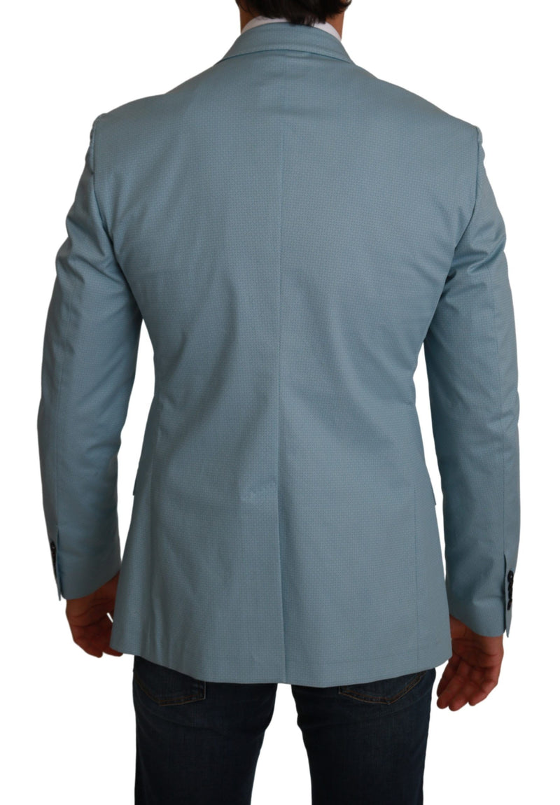 Veste manteau Dolce &amp; Gabbana bleu slim fit MARTINI Blazer