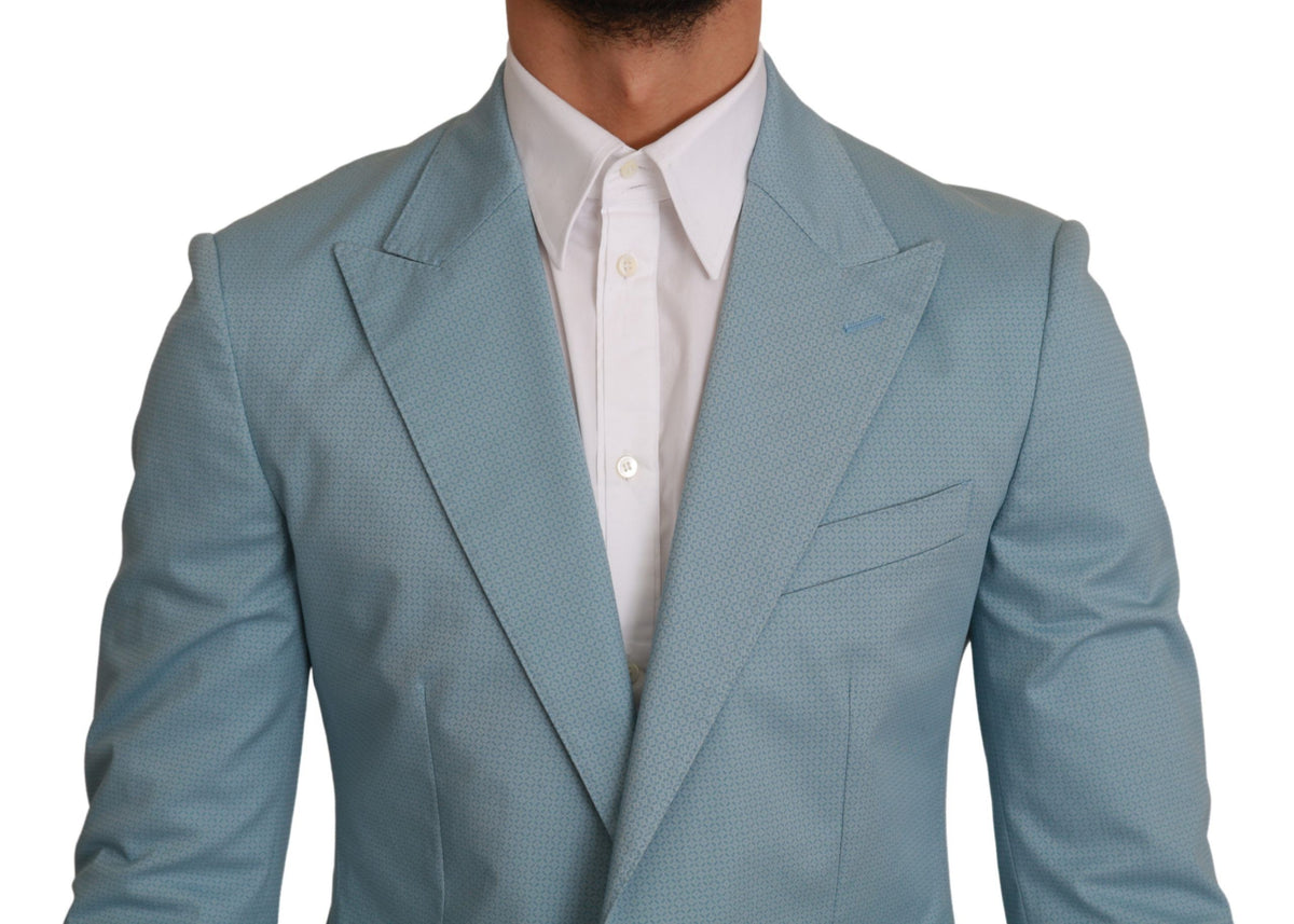 Veste manteau Dolce &amp; Gabbana bleu slim fit MARTINI Blazer