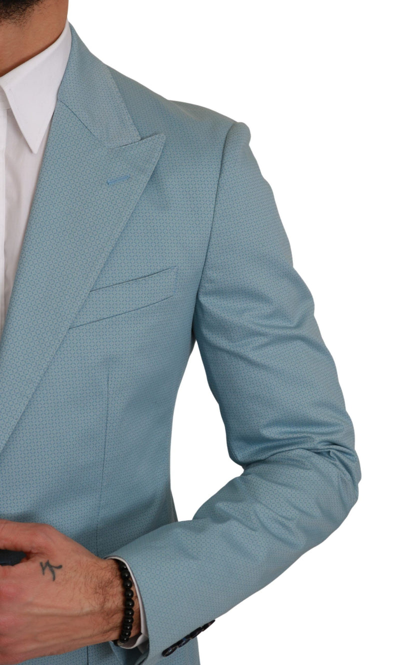 Veste manteau Dolce &amp; Gabbana bleu slim fit MARTINI Blazer