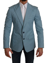 Veste manteau Dolce &amp; Gabbana bleu slim fit MARTINI Blazer