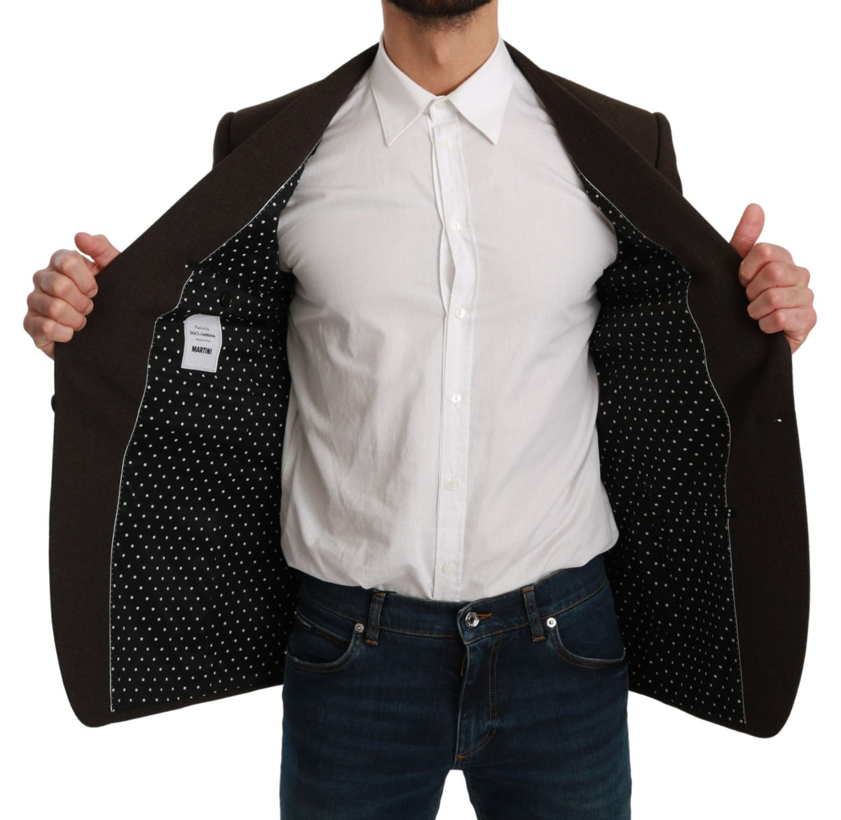 Veste marron cintrée Dolce &amp; Gabbana MARTINI Blazer