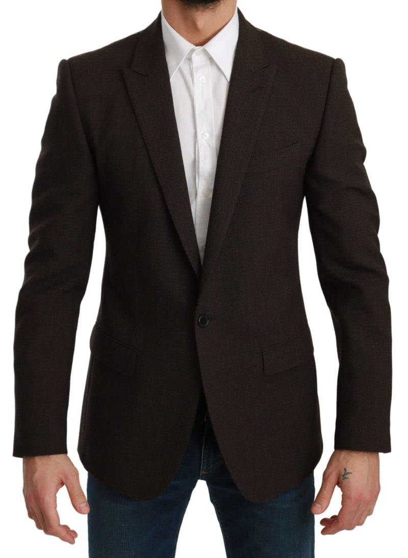 Veste marron cintrée Dolce &amp; Gabbana MARTINI Blazer