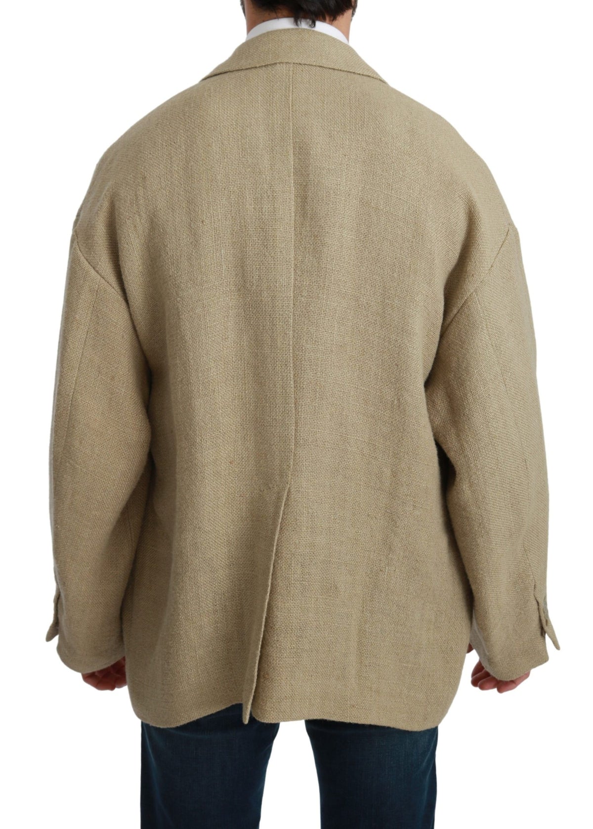 Veste-manteau beige Dolce & Gabbana 100 % jute