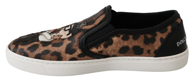 Mocassins Dolce &amp; Gabbana en cuir léopard #dgfamily