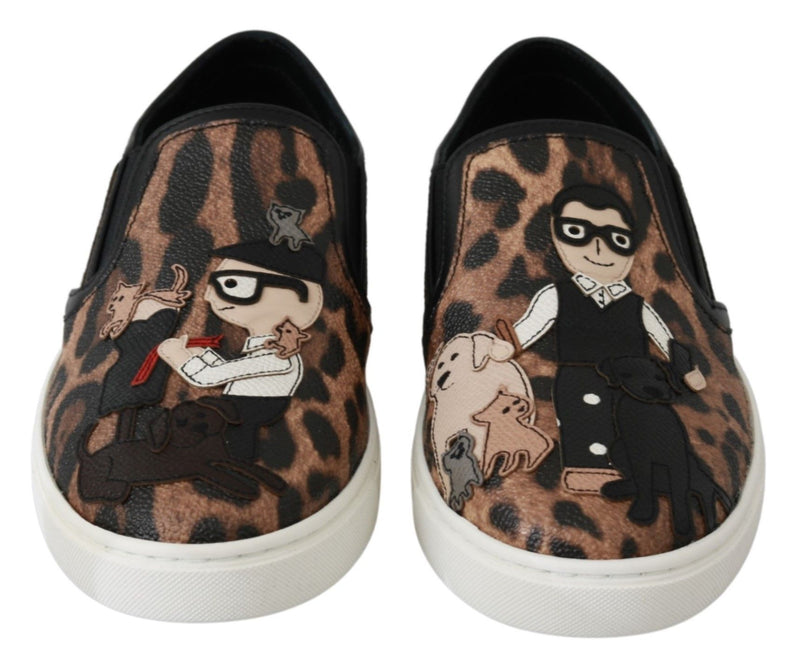 Mocassins Dolce &amp; Gabbana en cuir léopard #dgfamily