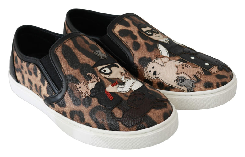 Mocassins Dolce &amp; Gabbana en cuir léopard #dgfamily