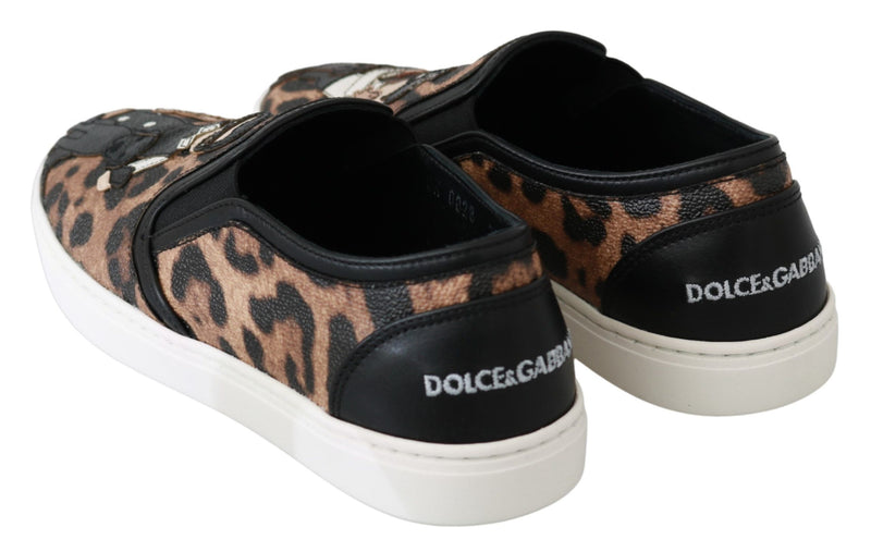 Mocassins Dolce &amp; Gabbana en cuir léopard #dgfamily