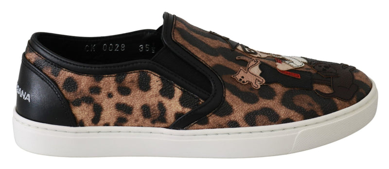 Mocassins Dolce &amp; Gabbana en cuir léopard #dgfamily