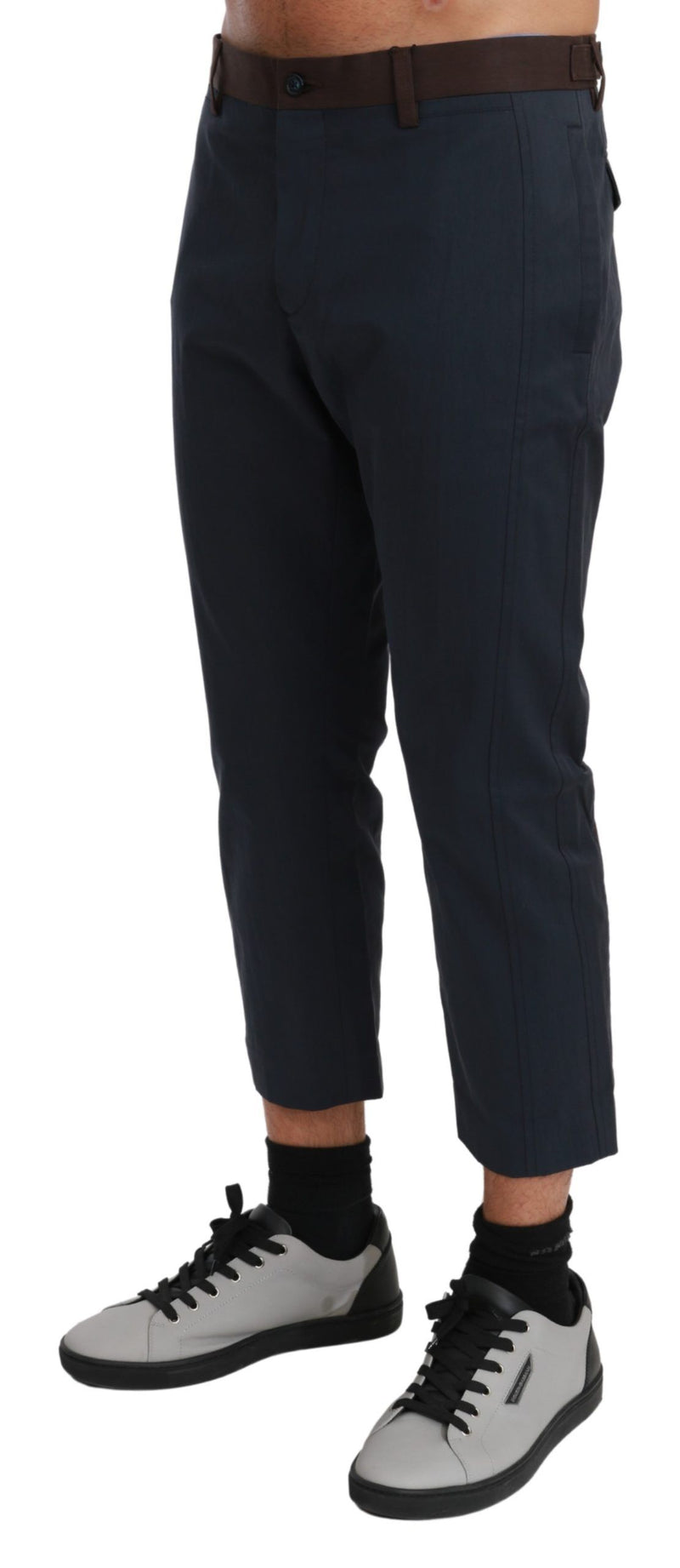 Pantalon court à rayures marron Dolce &amp; Gabbana