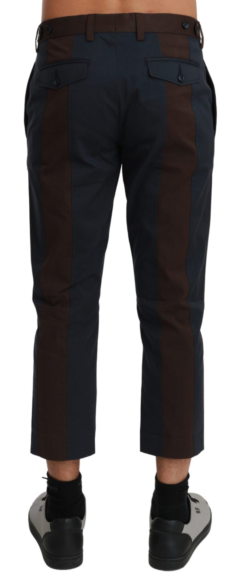 Pantalon court à rayures marron Dolce &amp; Gabbana