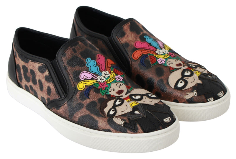 Mocassins Dolce &amp; Gabbana en cuir léopard #dgfamily