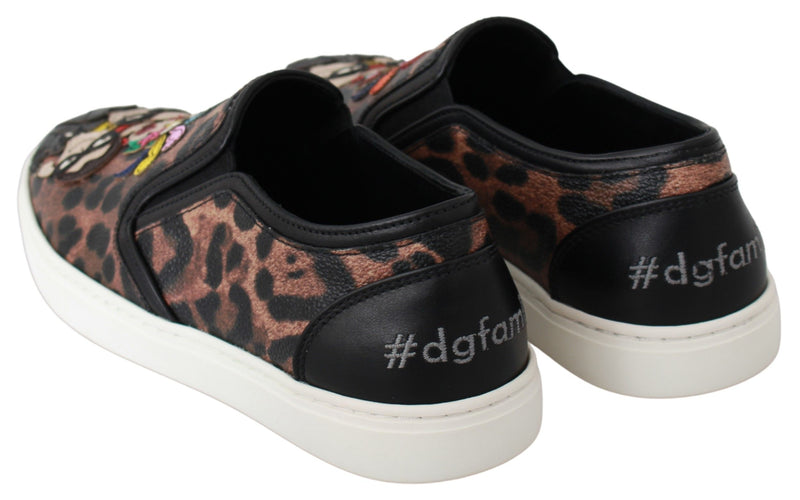Mocassins Dolce &amp; Gabbana en cuir léopard #dgfamily