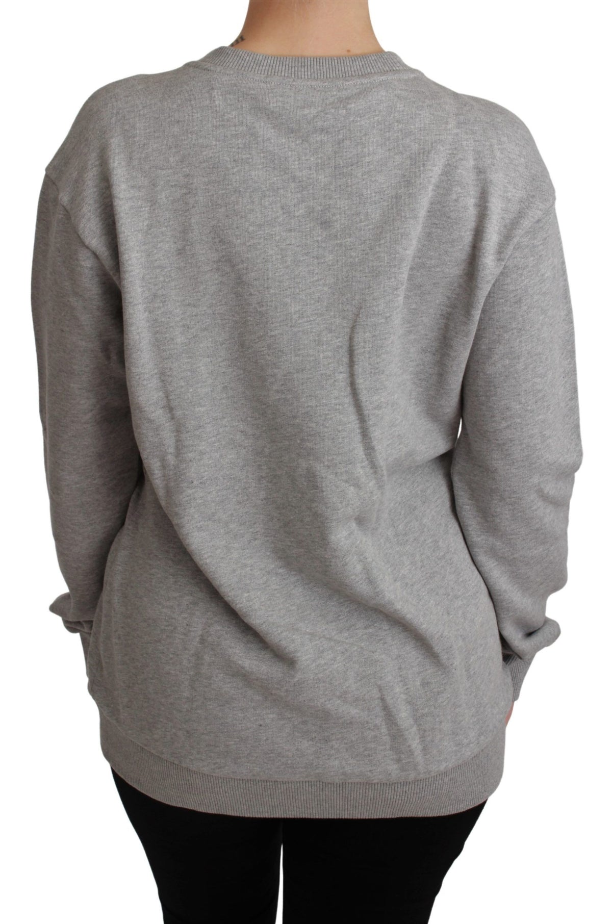 Pull en coton gris Dolce &amp; Gabbana #dgfamily