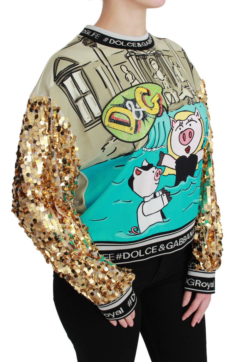 Pull à sequins Dolce &amp; Gabbana Année du Cochon