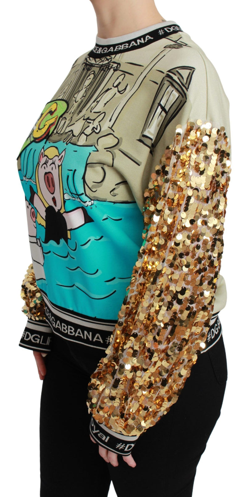 Pull à sequins Dolce &amp; Gabbana Année du Cochon