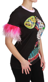 T-shirt Dolce &amp; Gabbana noir « Année du Cochon » en coton