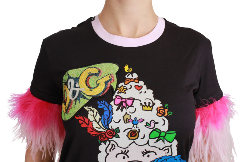 T-shirt Dolce &amp; Gabbana noir « Année du Cochon » en coton