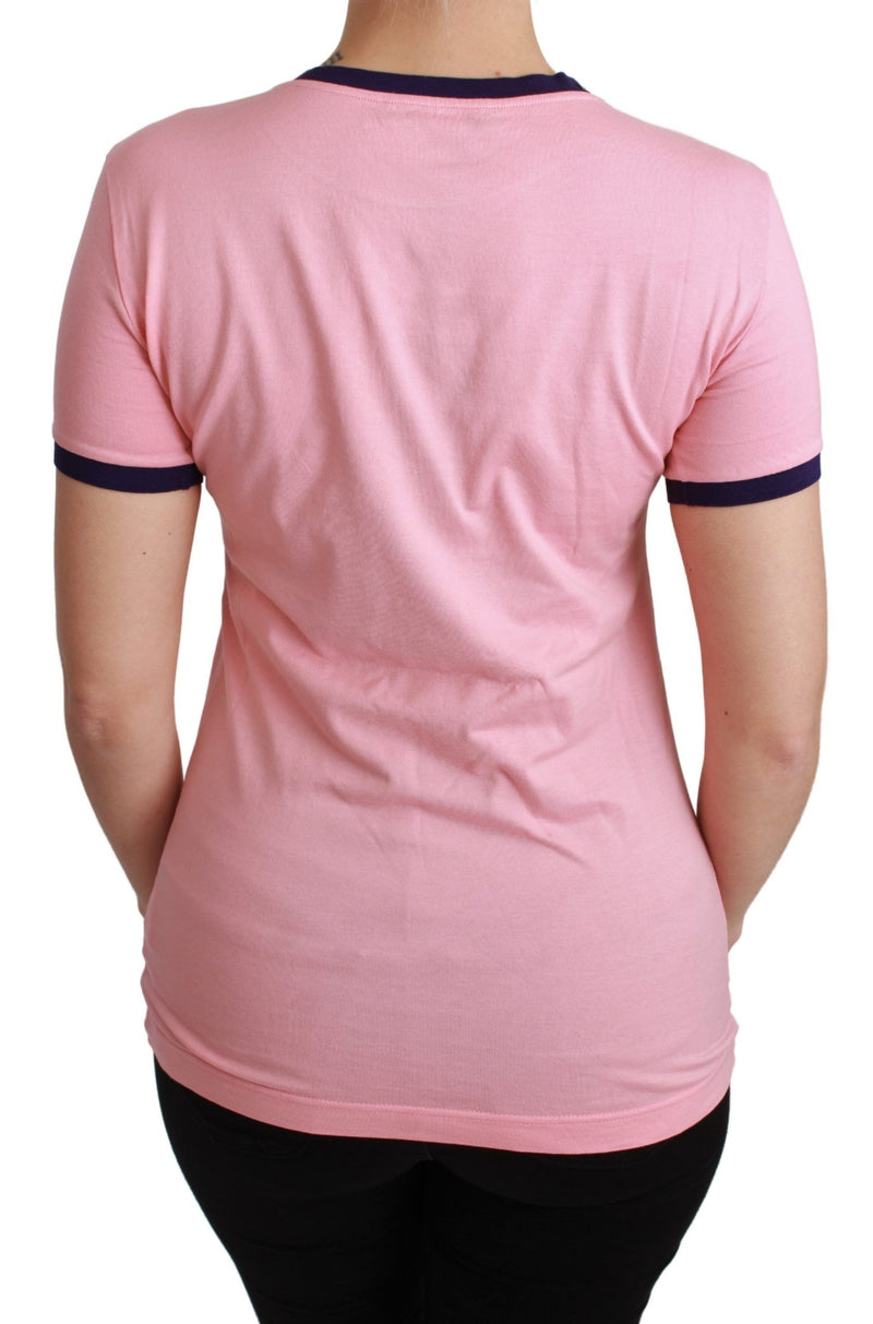 T-shirt en coton Dolce &amp; Gabbana rose « Année du Cochon »