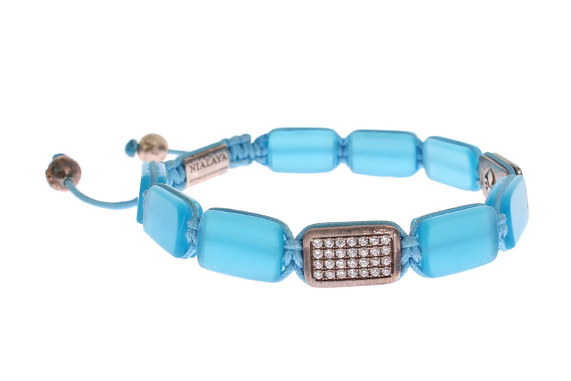 Bracelet Nialaya en argent 925 et opale CZ