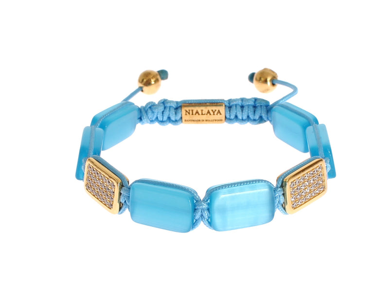 Bracelet Nialaya CZ Opale Or 18 carats 925