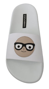 Sandales Dolce &amp; Gabbana en cuir blanc #dgfamily