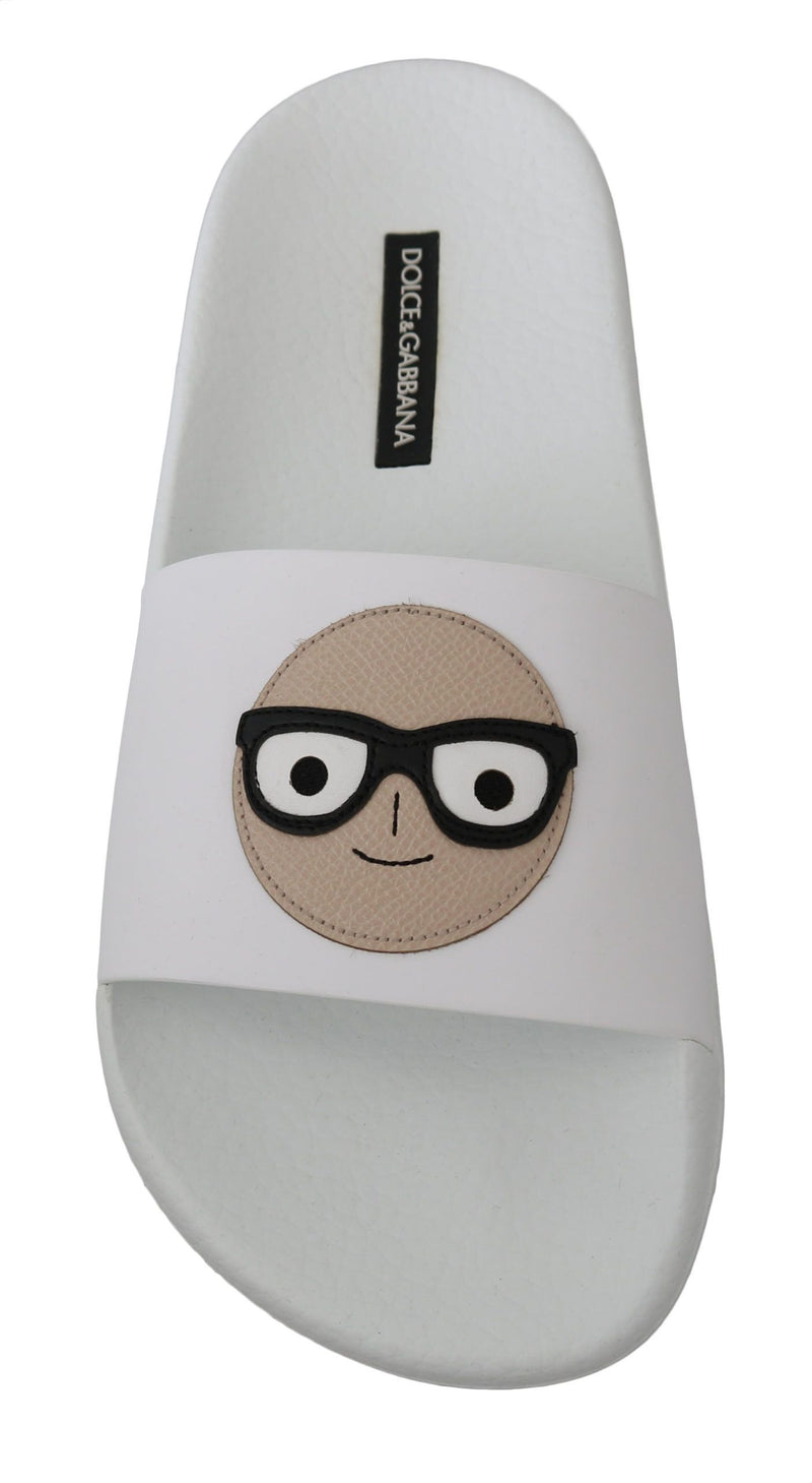 Sandales Dolce &amp; Gabbana en cuir blanc #dgfamily