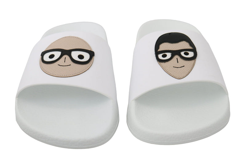 Sandales Dolce &amp; Gabbana en cuir blanc #dgfamily
