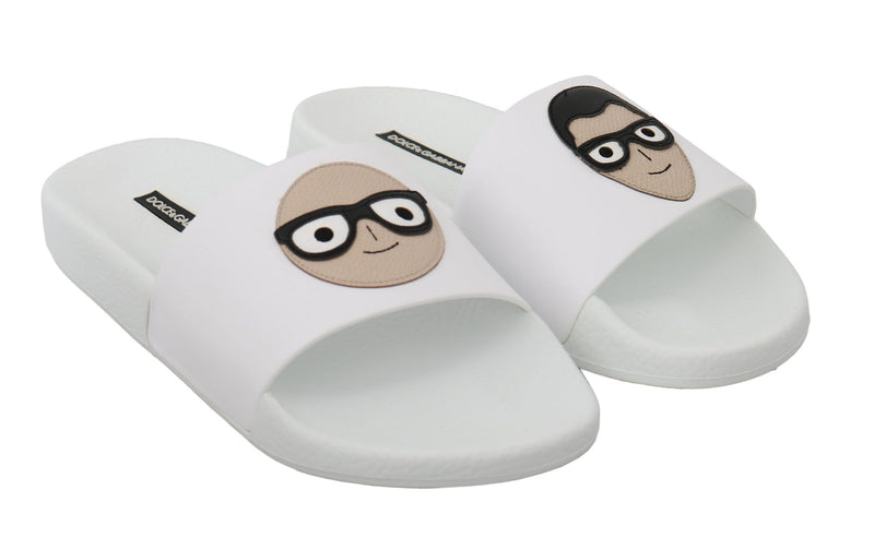 Sandales Dolce &amp; Gabbana en cuir blanc #dgfamily