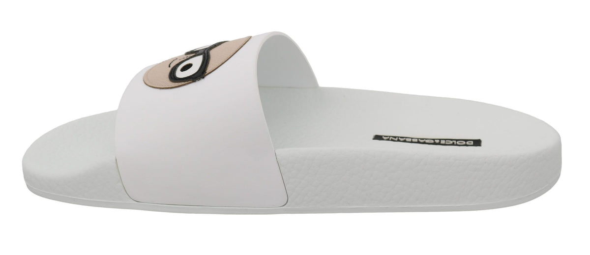 Sandales Dolce &amp; Gabbana en cuir blanc #dgfamily