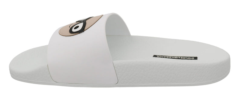 Sandales Dolce &amp; Gabbana en cuir blanc #dgfamily