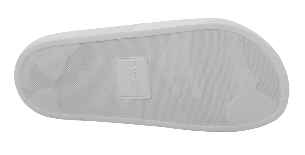 Sandales Dolce &amp; Gabbana en cuir blanc #dgfamily