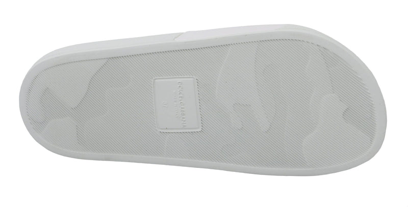 Sandales Dolce &amp; Gabbana en cuir blanc #dgfamily