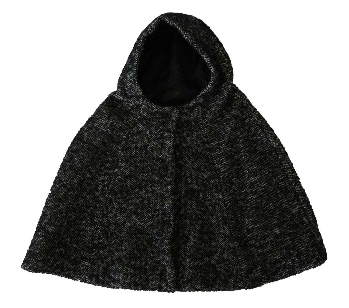 Dolce &amp; Gabbana, manteau-caftan en laine tweed grise.